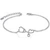 CHIC & ARTSY Braccialetti stetoscopio delicati in argento sterling 925, regolabili, con maglie in opale, per donna