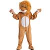Dress Up America Costume da Leone per Bambini - Tuta Felpata da Animale della Savana con Cappuccio per Ragazzi e Ragazze - Travestimento da Re della Foresta per Halloween, Recite e Feste
