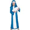 SMIFFYS Costume Maria bambina, Azzurro, con abito e copricapo Halloween