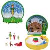Polly Pocket x Elf - Cofanetto da collezione ispirato al film, con micro bambole e accessori a tema festività, personaggi Buddy, Babbo Natale e Papà Elfo inclusi, 4+ anni, JGT05