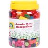 LENA - Legno Filettatura Perline 450-Pezzo Mestieri Set nel Jumbo Scatola per 4+ Anni Bambini