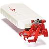 Siku 2456, Falciatrice posteriore Kuhn, 1:32, Metallo/Plastica, Bianco/Rosso, Compatibile con i ganci di traino posteriori standard