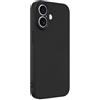 Captor Cover iPhone 17 Pro Custodia Colorata in Silicone Liquido, Antiurto, Flessibile, Bordo Rialzato per Schermo e Fotocamera Con Microfibra Interna per iPhone 17 Pro Cover (Nero)