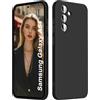 ISOI - Cover per Samsung Galaxy A54 5G, Custodia Morbida in Silicone Liquido, Protezione Completa Antiurto Ultra Sottile per il Corpo - Nero