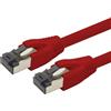 1aTTack.de Cavo di rete Cat 8, 2 m, CAT8, rosso, 1 pezzo Cat.8 Lan 2000 Mhz 40 Gbit s 40GBase-T Poe+, cavo patch Ethernet, LSZH, 1 x 2 m, rosso