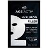 Matt Age Activ Hyaluron Filler - Maschera in tessuto rimpolpante per viso e collo, 1 maschera