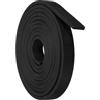 sourcing map Rotoli di gomma in neoprene, 10 mm (larghezza) x 3 mm (profondità) x 1,5 m (lunghezza), striscia di tenuta in gomma solida per guarnizioni fai da te, artigianato, cuscinetti, guarnizioni,
