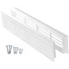 ABOUT VENT 450x92mm Griglia di Ventilazione per Porta - Griglia di Aerazione Bilaterale - Griglia Aerazione Rettangolare per Porte Interne - Grigla di Ventilazione in Plastica Bianca