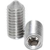 Idt Trade Viti filettate M3 x 3 con esagono incassato e punta, 60 pezzi, ISO 4027 A2, in acciaio INOX