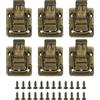 PATIKIL Chiusure Leva Chiusura a Scatto per Cassettiera, 6pz Fibbie in Metallo Valigie Scatole Stile Retrò con Vite per Imballaggi in Legno Cassetta Attrezzi Armadietto, Bronzo