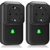 COTINSE 2Pack Rilevatori di Allarme per Interruzione di Corrente con LED, 0-110 dB Allarme per Interruzione di Corrente, 7 suonerie rilevatore di interruzione di corrente, monitor di tensione