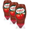 Calvé Ketchup Più Pomodoro, Formato 250 ml Top Down, Ketchup con +13% di Concentrato di Pomodoro per un Gusto Intenso, Naturale e Autentico, Pensato per Burger, Patatine e Piatti Quotidiani
