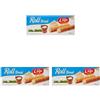 Lago 1968, Roll Break 80g, Cannoli di Wafer Ripieni di Crema al Latte 66% (Confezione da 3)