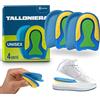 Podcase - Set Di 4 Talloniere In Silicone Plantare Ortopedico Per Correggere Fascite Plantare E Spina Calcaneare - Solette Gel Unisex Per Tallonite E Spina Calcaneare (Grigio, L(41-47))