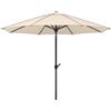 Schneider Schirme 684 - 02 Schneider Ombrello Adria ca. 300 cm Ø, Composto da Pezzi, Rotondo, Naturale, 300 x 300 x 275 cm