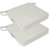 Amazon Basics. Cuscino per Sedia da Giardino. 48.2x48.2x7.6 cm. Beige. Confezione da 2