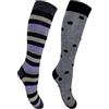 CriCri Socks 2 Paia Calze Lunghe Donna in Morbida e Calda Lana - Alta Qualità Made in Italy Taglia Unica (Lilla)
