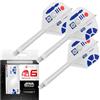Target Darts Star Wars R2-D2 K Flex Alette e Aste Integrate per Freccette | R2D2 Confezione da 3 K-Flex, N. 6 | Disney K-Flex Accessori, Intermedio (26mm)