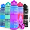 Lunidry 1L/500ML Borraccia Bambini, Senza BPA Borracce Tritan con Filtro Frutta & Indicatore del Tempo Motivazionale Borraccia Sportiva per Scuola, Ciclismo, Sport, Palestra