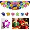 CIYIN Fiocchi Regalo Fiocchi Decorativi Autoadesivi 2 Pollici, Bordo Dorato, 6 Colori Diversi, 10 Pezzi per Colore, Totale 60 Pezzi