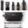 Manscaped Refining The Gentleman MANSCAPED® Perfect Package 4.0 Kit Contenuti: The Lawn Mower® 4.0 Electric Trimmer, Ball Deodorant, Body Wash, Performance Spray-on-Body Toner, Four Piece Luxury Nail Kit, Toiletry Bag, 3 Shaving Mats