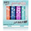 Dirty Works Feed My Lips - Confezione da 4 tubetti di balsamo per labbra, 4 g, 4 g