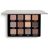 Lamora Palette Ombretti Neutri Smokey Nude - 12 Colori Brillanti e Opachi Altamente Pigmentati per Trucchi Occhi Natural - Make Up Professionali Formato Viaggio Con Specchio