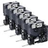 Upwinning 40910 Compatibile con Dymo D1 Nastro Trasparente 9mm x 7m, 5 pz