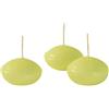 Cereria Di Giorgio - 20 Candele Galleggianti - Diametro 4.5 cm Altezza 2.7 cm - Colore Verde Pop - Durata 4 Ore