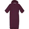 TOM TAILOR Poncho da surf per donna e uomo, L-XL, 100% cotone/spugna, poncho da bagno con cappuccio, marsupio e logo ricamato, prugna (Plum)