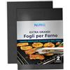 Niftii Tappetino extra large per barbecue, confezione da 2 tappetini antiaderenti per barbecue a gas, carbone, forno ed elettriche, tappetini riutilizzabili resistenti al calore, accessori essenziali per