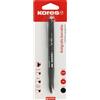Kores | Penna cancellabile nera BG5 | Inchiostro gel | Punta 0,7 mm | Retrattile | Grip ergonomico | Non macchia, nessun danno carta | Non lascia residui di gomma | Perfetto materiale scolastico e da