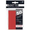 Ultra Pro - Pellicola protettiva opaca per carte, Colore Rosso (Red), 66X91 mm, 12913