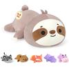 shownicer Bradipo con Peso 0,82KG Peluche Bradipo in Stoffa Bradipo Piumino Bradipo in Peluche Cuscino Giocattolo Peluche da Lancio Regalo per Adulti Bambini 3+ Anni (Bradipo, 35cm)