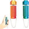 Rieoany 2 pcs Portachiavi Portachiavi Spiky Grippie Stim Giocattoli Sensoriali Fidget Giocattoli Sensoriali Spinosi per Relax e Concentrazione Giocattolo di Decompressione Gadget Personalizzati Regalo per Ami