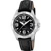 Festina Orologio Uomo Analogico in Pelle Nera - Movimento al Quarzo - Vetro Minerale ad Alta Resistenza - Impermeabile 5 ATM - Elegante F20444/1 Special Prices