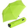 Doppler Ombrello tascabile Doppler Zero,99, peso di soli 99 grammi, stabile, antivento, 21 cm, Verde limone., 90 cm