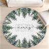 Artoid Mode Mery Xmas - Tappeto di Natale con fiocchi di neve, rotondo, 120 cm, con fondo antiscivolo, per cucina, soggiorno, decorazione