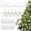 Fangoo Bianche Naturali Stelle Marine Conchiglie Ghirlanda Decorazioni Natalizie a Tema Oceanico per L'albero di Natale per Feste di Compleanno Matrimoni Sulla Costa Decorazione Della Camera