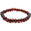 amber us Bracciale in Ambra baltica su Nastro Elastico, in Tutte Le Misure, Diversi Colori, Realizzato con Perle di Ambra Naturale e autentiche Pietre di Ambra tonde