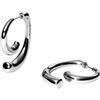 Purelei® Orecchini a spirale - Due pezzi design a spirale - Acciaio inossidabile placcato oro 14 K/18 K - Orecchini espressivi - 9,5 g (coppia) - Impermeabili, Normal, Acciaio inossidabile, Abalone