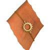 Natascha Woge NataschaWoge®, bracciale XXL con sole migliore amica, amicizia, oro, argento, gioielli spirituali Sun Hollow, 16-21cm Verstellbar, Acciaio inossidabile, nessun