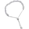 LeCalla Bracciale in argento Sterling 925 Bolo Italiano leggero scorrevole catena regolabile Link Bolo Braccialetti per le donne, 25,40 cm, Argento sterling, Senza Gemstone