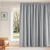 PONY DANCE Tenda Oscurante Camera da Letto Tende Termiche Isolanti per Soggiorno con Fettuccia Metodi di Sospensione Multipli Divisione 1 Pezzo L300 x A245 cm, Grigio Chiaro
