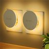 Suright Luce Notturna Bambini [2 Pezzi] con Sensore di Movimento, 3 Modalità, Luminosità Regolabile, Retroilluminazione,Touch Control, 2700K Bianco Caldo Lampada, per Camera dei Bambini, Corridoio, Scale