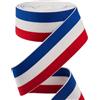 GORGECRAFT 4.3 m 40mm di Larghezza Fascia Elastica A Strisce Rosse Blu Bianche Fascia Piatta Elastica per Cucire Cinghia per Maglieria Nastro per Fai Da Te Fascia per Capelli Borse Indumenti Accessori
