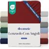 Dreamzie Lenzuolo con Angoli una Piazza e Mezza 120x200 cm - Angoli da 35 cm per Materassi Spessi - 100% Microfibra - Borgogna, Certificato senza Prodotti Chimici (Oeko-TEX)