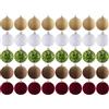 Seachrgif 40 Pezzi Palline di Natale Velluto, Decorazioni Natalizie per Albero, Set Palline Albero di Natale 6cm