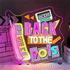 SIGNSHIP Back To The 90's Scritte Neon,Retro Scritta Led Regolabile per Decor,Ritorno agli Anni 90 Insegne Luminose, Scritte Luminose per Bar Retro,Sala Giochi,Negozio Vintage,Compleanno