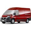 Opaltool Copertura Termica Esterna per Parabrezza per Fiat Ducato 2006-2026, Luxus Copertura Argentata per Parabrezza Antigelo per Finestrini Funzione Oscurante